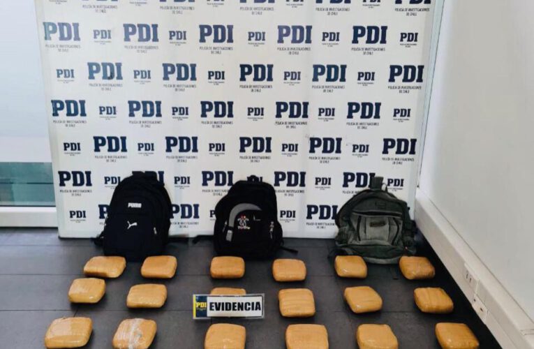 Detectives hallan más de 29 kilos de droga en Chungará