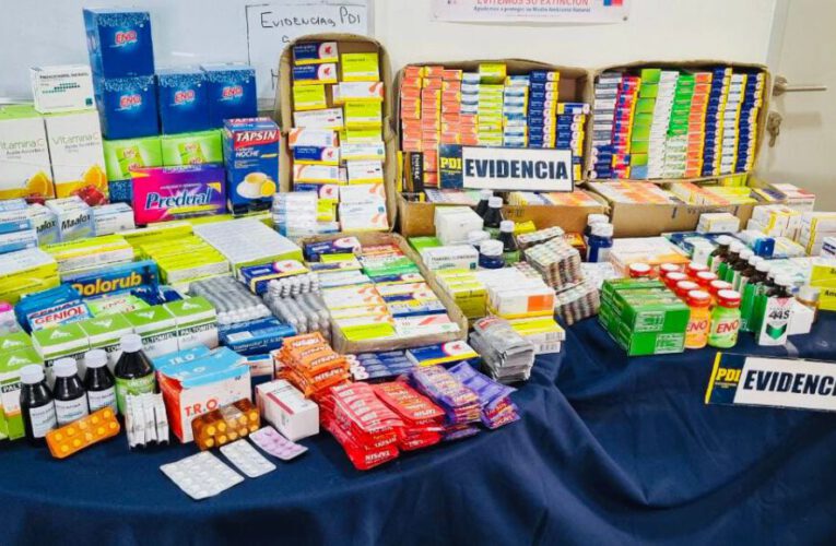 🚨PDI Arica detiene a tres personas por venta ilegal de medicamentos en feria libre
