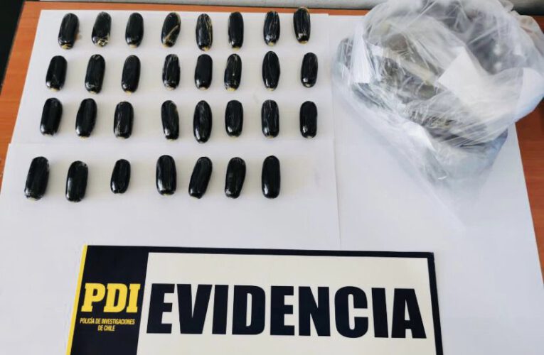 🚨PDI Arica detuvo a extranjera por tráfico de drogas en ovoides